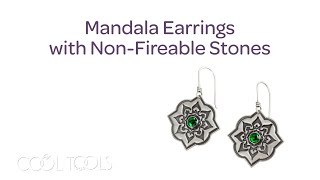 Cool Tools  Mandala Earrings with NonFireable Stones by Rebecca Connell [upl. by Akkinahs775]