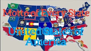 Mottos of US States  Flags amp Slogans of all the States of USA [upl. by Aseeram]