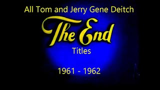 All Tom and Jerry Gene Deitch End Titles 1961  1962 HD [upl. by Dolorita]