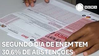 Segundo dia de Enem registra 306 de abstenções especialista analisa prova [upl. by Jordan530]