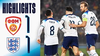 North Macedonia 11 England  Three Lions End UEFA EURO 2024 Qualification Unbeaten  Highlights [upl. by Xuaegram232]