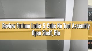 Review Furinno Luder 5Cube No Tool Assembly Open Shelf Blackwood [upl. by Llarret]