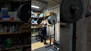 pushpress squat sentadilla strength olympicweightlifting train training weightlifting gym [upl. by Irving]