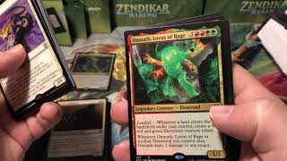 Land’s Wrath Zendikar Rising Commander deck full unboxing Magic the Gathering MTG ZNR lands wrath [upl. by Nek]