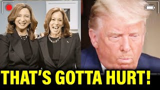 Watch Kamala SKEWER TRUMP in Surprise SNL Skit [upl. by Bowman777]