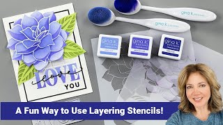 A Fun Way to Use Layering Stencils [upl. by Rochette]