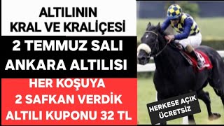 2 Temmuz 2024 Ankara Altılı ganyan altılı tahminleri at yarışı yorumları Altılı tjk [upl. by Lindsley]