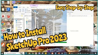 How to Install SketchUp Pro 2023 Easy stepbystep [upl. by Nylhtac]