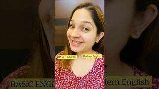 How To Speak English Basic VS Modern English ytshorts shorts [upl. by Monafo]