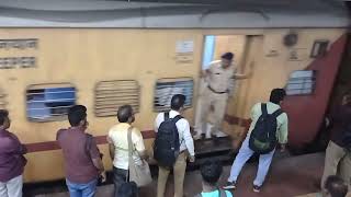 Train no 17411 Mumbai Kolhapur Mahalaxmi Express at Dadar Station [upl. by Esra]