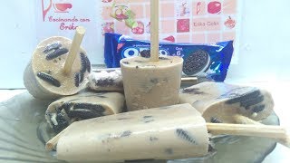 PALETAS DE GALLETA OREO MUY CREMOSAS [upl. by Koh]