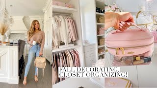 FALL DECORATING CLOSET ORGANZING AND ERRANDS🍂🤎Slmissglam [upl. by Sheffield728]