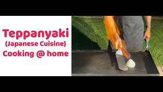 Teppanyaki Grill Cooking  home TeppanyakiGrill homecooking hibachicookingathome [upl. by Bone]