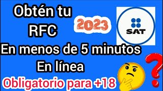 Como sacar mi RFC 2023 Tramítalo en Linea [upl. by Jemie]