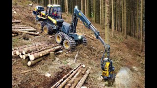 🌲 Ponsse Ergo amp Alpine traction winch • PonsseWeek • KluteLenze • Harvester in Action • Part2 🌲 [upl. by Eiznil404]