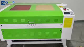 HL 1060G 100W CO2 Laser Machine Setup [upl. by Ardnala361]