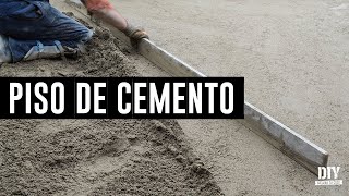 Cómo hacer un PISO FIRME DE CONCRETO de 5cm de espesor con concreto premezclado  MEJORA TU CASA DIY [upl. by Xaviera935]