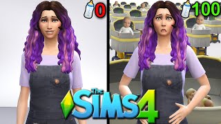 Pregnant Woman Tries The Sims 4 100 Baby Challenge in 24 Hours [upl. by Nylsej]