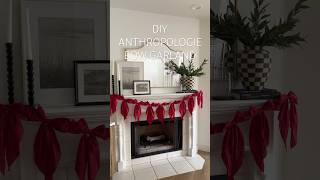 DIY Anthropologie Bow Garland Christmas Decor christmas diydecor anthropologie diycrafts home [upl. by Anitsrihc]