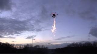 Drone shoot fireworks [upl. by Alleen]