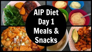 AIP Diet Day 1  Autoimmune Protocol Meals amp Snacks [upl. by Gilles]