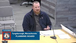 Tyngsborough Planning Board 112124 [upl. by Niamjneb]