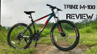 Trinx m100 bicycle review and test ride [upl. by Atelahs138]