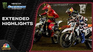 Supercross 2024 EXTENDED HIGHLIGHTS Round 4 in Anaheim  12724  Motorsports on NBC [upl. by Foley]