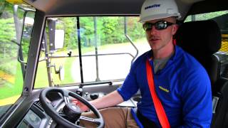 Komatsu HM300400 articulated haul truck  in cab system inspection [upl. by Ninnetta]