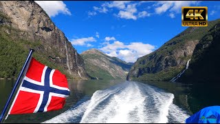 GEIRANGER  ÅLESUND CRUISE 4K BEST CRUISE IN NORWAY [upl. by Sessler]