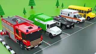 Colors with Car Parking Street Vehicles Toys  Colors Videos for Children [upl. by Biles556]