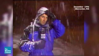 Jim Cantore Remains the King of Thundersnow [upl. by Ailegna]