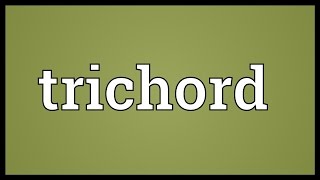 Trichord Meaning [upl. by Matthia293]