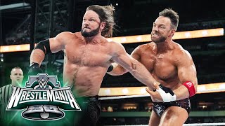 LA Knight vs AJ Styles WrestleMania XL Sunday highlights [upl. by Eimiaj]