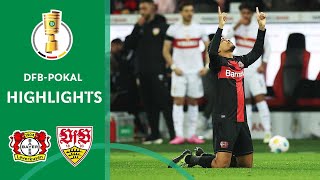 Matchwinner Tah Bayer decide cup fight  Leverkusen vs Stuttgart 32  DFBPokal QuarterFinal [upl. by Enaled]