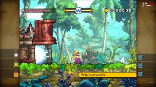 🎮 Wario Land Shake It Nivel 41 Peligro en la selva – Ropey Jungle 100  🎮 [upl. by Anippesuig454]