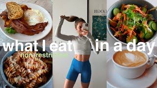 WHAT I EAT IN A DAY  nonrestrictive healthy eating for happiness [upl. by Virgy836]