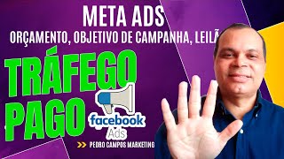 TRÁFEGO PAGO  POR DENTRO DE UM ANUNCIO NO META ADS ORÇAMENTO OBJETIVO DE CAMPANHA LEILÃO [upl. by Airliah]