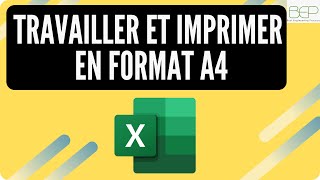 Astuce Excel  Comment Travailler et Imprimer en format A4 [upl. by Chavey]