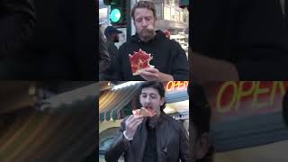 Pt 2 Dave review  pizza fypシ newyorkpizza [upl. by Naedan]