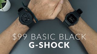 99 BASIC BLACK GSHOCK  CASIO AW500BB1E VS DW5600BB1 [upl. by Atnad]