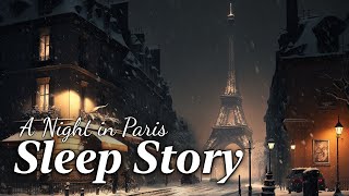 A Snowy Night in Paris A Soothing Sleep Story to Calm Mind and Body [upl. by Mchale426]