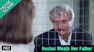 Roshni Meets Her Father  Movie Scene  Sridevi Anupam Kher Sanjay Dutt [upl. by Aihsa]