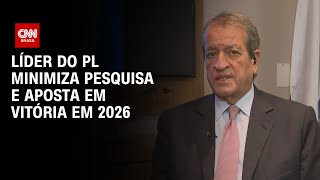 Líder do PL minimiza pesquisa e aposta em vitória em 2026  BASTIDORES CNN [upl. by Jervis]