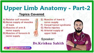 Anatomy Of The Upper Limb  Part 2 By Dr Krishna [upl. by Plate]