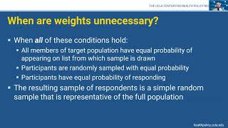 Advanced Weighting Strategies for Disaggregated RacialEthnic Data [upl. by Damaris]