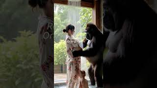 Gorillas Gentle Journeynatureanimals explore beauty happy short shorts funny baby cute [upl. by Alanna]