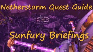 Quest 10328  Sunfury Briefings [upl. by Nailuj]