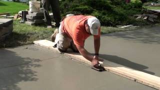 How to Pour Concrete Driveway [upl. by Vladamir354]