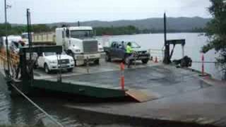 Daintree ferry crossing Queesnland Australia [upl. by Aliek]